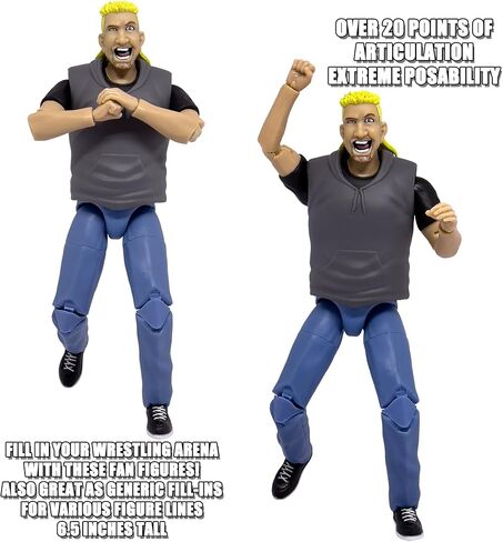 Ultimate Wrestling Crowd Fan Figures: Hunter in Saudi Arabia