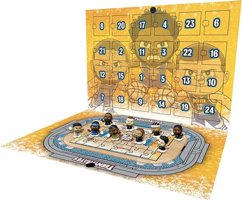 TeenyMates NBA Basketball Advent Calendar, with 24 Surprise Action Figures, 2025 Official NBA Basketball Countdown Calendar for Kids & Fans in Saudi Arabia