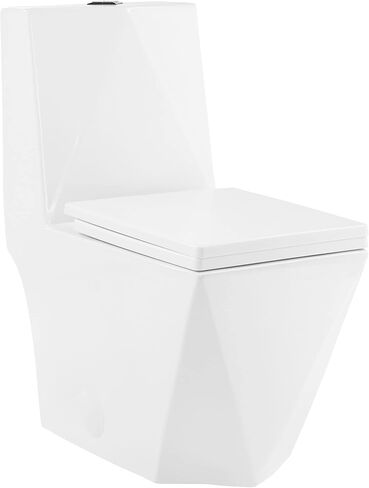 Brusque One-Piece Square Toilet Dual-Flush 1.1/1.6 gpf in Saudi Arabia