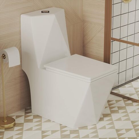 Brusque One-Piece Square Toilet Dual-Flush 1.1/1.6 gpf in Saudi Arabia