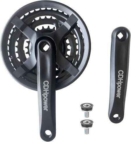Multi Speed Bike Crankset 42-34-24T for 3x6/7/8 Speed Gears, 170mm Square Hole, Bicycle Crank Arm Set for City Bike/Electric Bike/Road Bikes/MTB/Folding Bicycle in Saudi Arabia