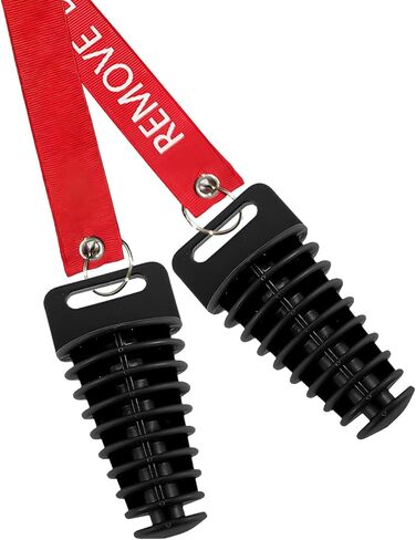 Sun Walker قطعتان من قابس غسيل عادم كاتم الصوت، 0.6"-1.5" سدادة تنظيف كاتم صوت عادم الدراجة النارية مع جهاز غاسل، واقي غسيل كاتم صوت مطاطي لدراجة ترابية رباعية الأشواط ATV (أحمر) in Kuwait