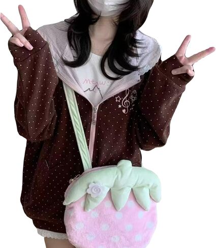 Pokn Y2K Jojifuku Cutecore Kawaii Hoodie Clothes Women Long Sleeves Tops Graphic Cutecore Shoujo clothes in Kuwait