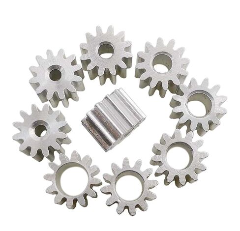 Steel Heavy Duty Motor Pinion Gear 1pcs Aluminum Alloy Gear 1M 10T 11 Tooth 12 Teeth Motor Shaft Pinion Parts 4mm Hole Accessories(12 Teeth) in Saudi Arabia