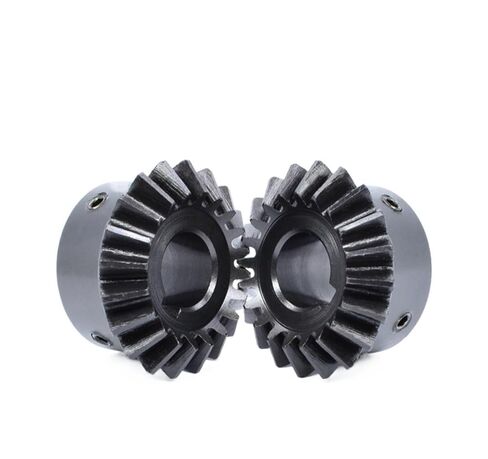 Steel Heavy Duty Motor Pinion Gear 2pcs 1:1 Bevel Gear 2 Modulus 20Teeth with 8-17mm Inner Hole Angle Steel Gears Screw M5(18mm) in Saudi Arabia