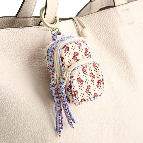 Premium Cotton Bancroft Backpack Bag Charm, Mistletoe Lattice, One Size in Saudi Arabia