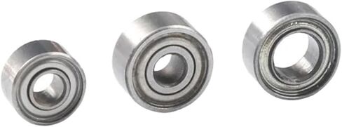 Bimetal Seal Shield Micro deep Groove Bearing 10PCS MR52ZZ MR62ZZ MR63ZZ MR74ZZ MR84ZZ MR85ZZ MR106ZZ MR126ZZ Mini Bearings(MR63ZZ) in Saudi Arabia