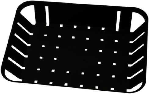[10 Pack] Black Plastic Food Baskets, Rectangular 7.9 x 10.4 x 2.5 Inch, Reusable Fast Food Serving Baskets for Fries, Burgers, Restaurants, Food Trucks & Cafes in Saudi Arabia