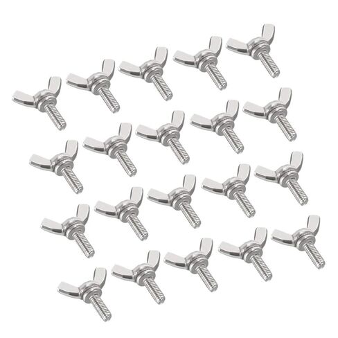 Butterfly Wing Screws Bolts, Carbon Steel Wingbolt Butterfly Wing Thumb Hand Screws Bolts for Machinery Equipment, M5 x 10mm, 20pcs in Saudi Arabia