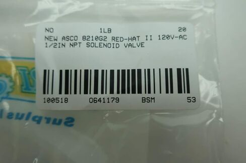 ASCO 8210G2 RED-HAT II صمام الملف اللولبي 120V-AC 1/2IN NPT D641179 in Kuwait