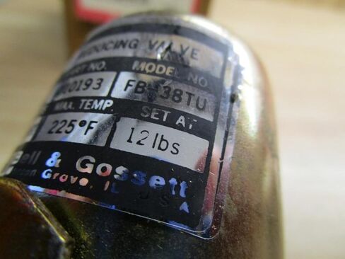 110193LF B&G 1/2 بوصة FB38-TU B&G صمام تخفيض النحاس in Kuwait