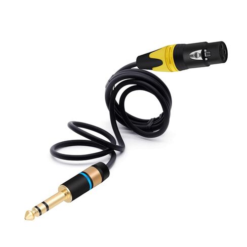 Jack 6.35mm/6.5mm 1/4 Stereo to 3-Pin Male to XLR Female Cable Balanced Male Plug Audio Lead Microphone AMP Cable 1Pcs(Red Red,2m) in Saudi Arabia
