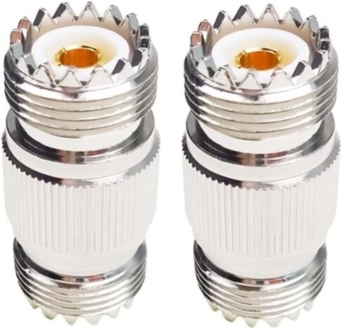 R F Connector U H F Female SO239 to U H F Female SO239 RF Adapter Coax Coaxial Adapter 1Pcs in Saudi Arabia