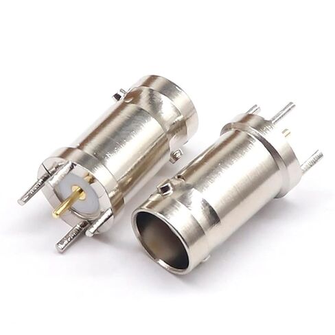 BNC-KE Copper BNC/Q 9 Female P C B Soldering Board Straight Plug BNC Connector Four-Legged Soldering Board BNC Female Seat 50 Ohm 1Pcs in Saudi Arabia
