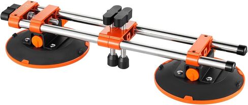 VEVOR Seamless Seam Setter 2 Packs with 6 in Vacuum Suction Cups for Seam Joining & Leveling, 530LB Professional Countertop Installation Tool for or Granite, Stone, Marble,Tile Gap Regulator Orange in Saudi Arabia