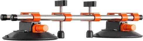 VEVOR Seamless Seam Setter 2 Packs with 6 in Vacuum Suction Cups for Seam Joining & Leveling, 530LB Professional Countertop Installation Tool for or Granite, Stone, Marble,Tile Gap Regulator Orange in Saudi Arabia