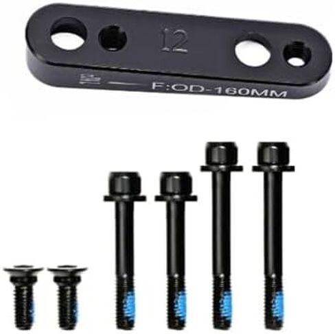 Flat Mount Disc Brake Adapter, Front/Rear Bike Disc Brake Caliper Mount Adapter Caliper Accessory for Road Bike in Saudi Arabia