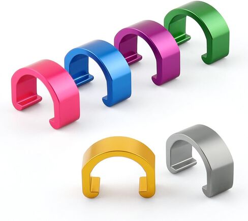8 ألوان 5 قطع C-Clips Clamps معدنية U-Clips مشبك كابل فرامل derailleur شيفتر كابل أدلة والعتاد كابل الإسكان خرطوم سبائك الألومنيوم MTB BMX دراجة هوائية جبلية الدراجات in Saudi Arabia