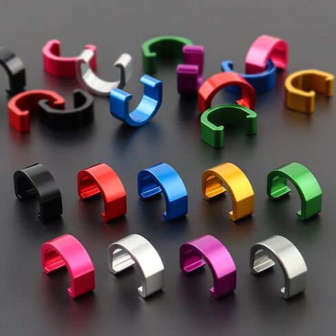8 ألوان 5 قطع C-Clips Clamps معدنية U-Clips مشبك كابل فرامل derailleur شيفتر كابل أدلة والعتاد كابل الإسكان خرطوم سبائك الألومنيوم MTB BMX دراجة هوائية جبلية الدراجات in Saudi Arabia