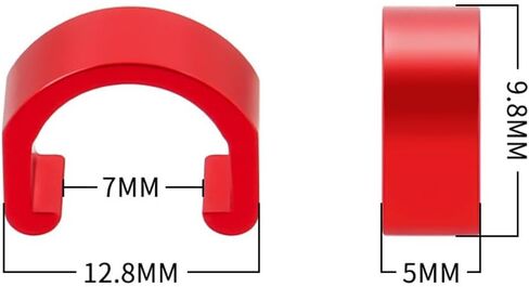 8 ألوان 5 قطع C-Clips Clamps معدنية U-Clips مشبك كابل فرامل derailleur شيفتر كابل أدلة والعتاد كابل الإسكان خرطوم سبائك الألومنيوم MTB BMX دراجة هوائية جبلية الدراجات in Saudi Arabia