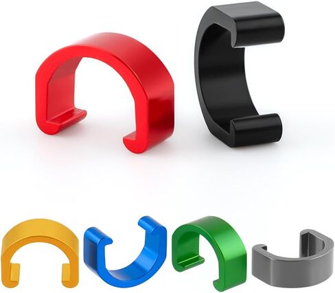 8 ألوان 5 قطع C-Clips Clamps معدنية U-Clips مشبك كابل فرامل derailleur شيفتر كابل أدلة والعتاد كابل الإسكان خرطوم سبائك الألومنيوم MTB BMX دراجة هوائية جبلية الدراجات in Saudi Arabia