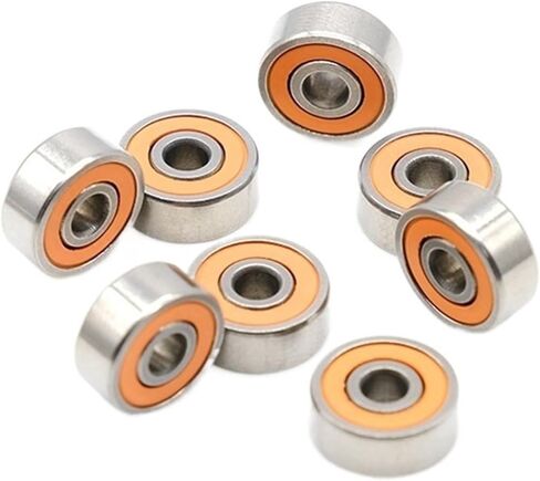 ثنائية المعدن ختم درع مايكرو الأخدود العميق تحمل 2 قطعة SMR105-2RS- CB 5X11X4mm ABEC-7 الهجين محمل كروي سيراميك in Saudi Arabia