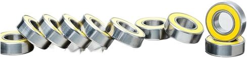 Bimetal Seal Shield Micro deep Groove Bearing 10PCS 688-2RS 8x16x5mm Yellow Rubber Bearings in Saudi Arabia
