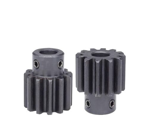 Steel Heavy Duty Motor Pinion Gear Spur Gear 2 Module-12T/13T Bore Size 6/8/10mm Transmission Gears Carbon Steel Teeth Height 20mm(2M12T - Bore 10 mm) in Kuwait