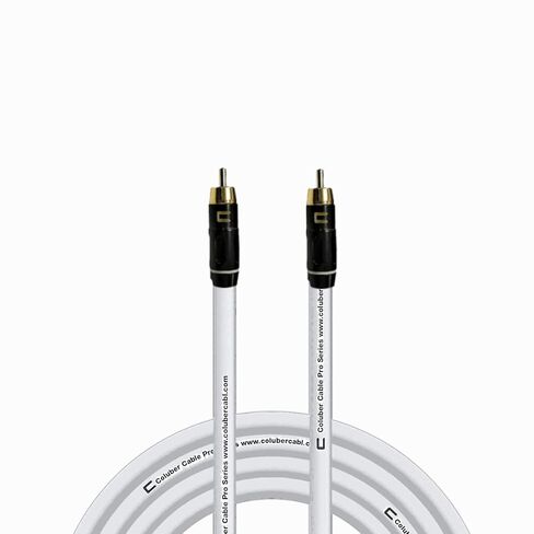 COLUBER CABLE RCA Male to RCA Male - 10 Feet - Green - Pro 3-Pin Microphone Connector for Powered Speakers, Audio Interface or Mixer for Live Performance & Recording in Kuwait