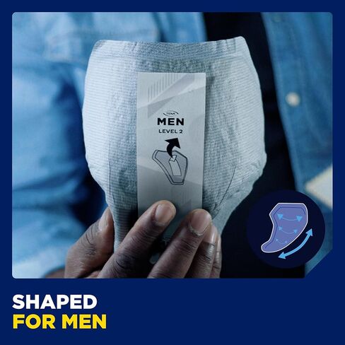 Tena for Men Absorbent Protectors - Level 3, Pack of 16 Pads (Eligible for VAT Relief in The UK) (Packing May Vary) in Saudi Arabia