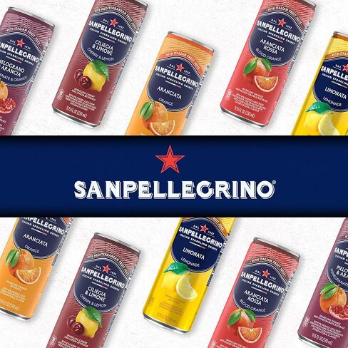 Sanpellegrino Italian Sparkling Drink Aranciata Rossa, Sparkling Orange and Blood Orange Beverage, 11.15 Fl Oz (Pack of 24) in Saudi Arabia