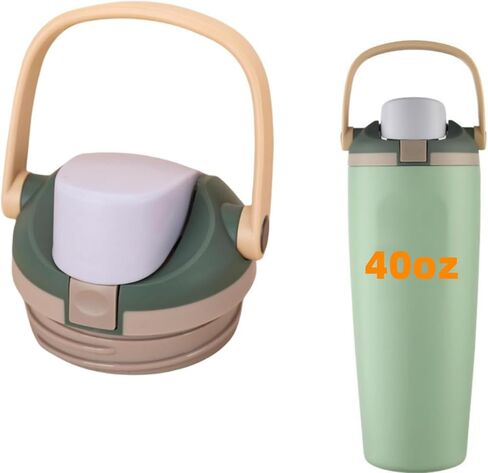 غطاء بديل متوافق مع زجاجة مياه Owala FreeSip Sway 30oz 40oz (أسود، لـ Owala Sway 40oz) in Kuwait
