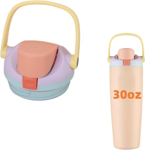 غطاء بديل متوافق مع زجاجة مياه Owala FreeSip Sway 30oz 40oz (أسود، لـ Owala Sway 40oz) in Kuwait