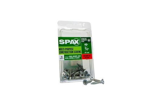 SPAX No. 8 x 3/4 in. L Phillips/Square Flat Head Zinc-Plated Steel Multi-Purpose Screw 35 Each in Saudi Arabia