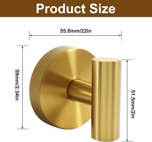 4 Pack Heavy Duty Gold Suction Cup Hooks, Reusable Towel Hooks No-Drill, Stainless Steel Robe Towel Hook Holder for Bathroom/Hotel/Kitchen in Saudi Arabia