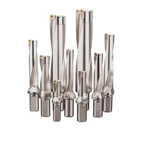 Indexable Drill Bit U-Drilling Tool Bar Lathe with Flat Bottomed U-Shaped Shallow Deep Hole SP Water Jet Drill CNC Fast Drilling 2D 3D 4D 5D(2D,C32-D34.5-SP11) in Saudi Arabia