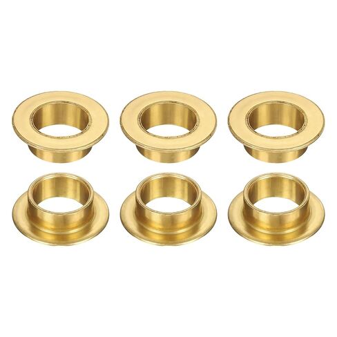 uxcell 6Pcs Flange Sleeve Bearings, 14mm Bore x 20mm OD x 10mm Length, Self-Lubricating Sintered Bronze Bushings in Saudi Arabia