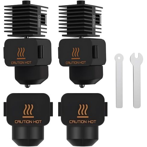 مجموعة Hotend لـ Bambu Lab P2S / P2SC، مجموعة Hotend مغناطيسية سريعة التثبيت مكونة من قطعتين مع فوهات قابلة للإزالة من الفولاذ المقوى بقطر 0.4 مم، تسخين سريع وقذف ثابت - ملحقات الطابعة ثلاثية الأبعاد in Kuwait