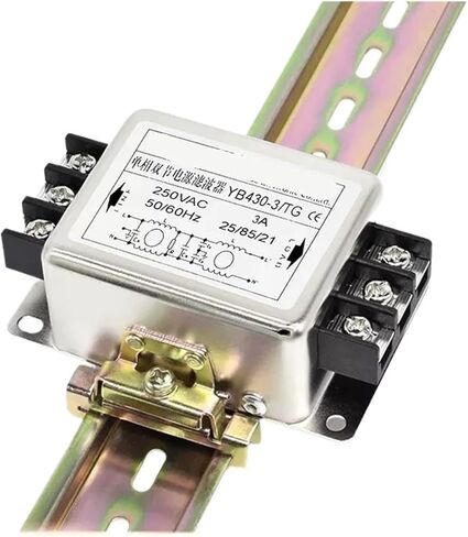 YB430-1A/3A/6A/10A/TG Rail Terminal Power Filter 220V Anti-Interference Single-Phase Double-Section Enhanced Current Purifier(YB430-50A/TG) in Saudi Arabia