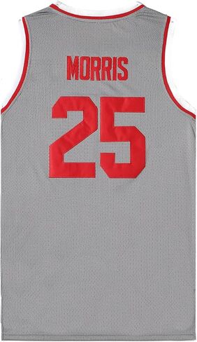 قميص جيرسي لكرة السلة رقم 25 Morris Vintage Throwback للرجال مُخيط in Kuwait