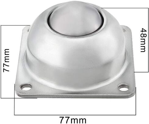 TMP1105 4 قطعة CY-38A 1-1/2 بوصة الكربون الصلب مربع شفة الرول الكرة نقل تحمل ضياء 6.5 مللي متر/0.26 بوصة وحدة عجلات الناقل in Saudi Arabia