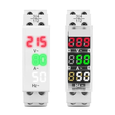 1 قطعة Din السكك الحديدية 3in1 مرحلة واحدة أمبير الجهد تردد متر التيار المتناوب 0-99 هرتز 100A مؤشر الفولتميتر LED شاشة ديجيتال 110 فولت 230 فولت (شفاف) in Kuwait