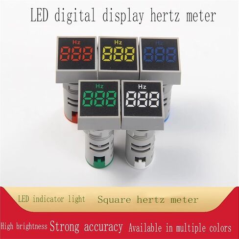 1Pc AD101-22VMS 22mm Square Ordinary Film Digital Display AC Voltmeter Signal Light Indicator LED Highlight Aperture AD16-22VM(DC 6-60V Blue) in Saudi Arabia