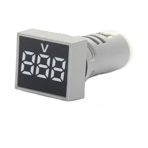 1Pc AD101-22VMS 22mm Square Ordinary Film Digital Display AC Voltmeter Signal Light Indicator LED Highlight Aperture AD16-22VM(DC 6-60V Blue) in Saudi Arabia