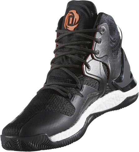 adidas D Rose 7 Primeknit Shoe - Men's Basketball 13 Core Black/Orange in Saudi Arabia