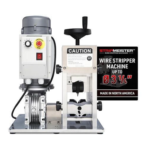 StripMeister E2000x Industrial Wire Stripping Machine – Wire Size Up to Ø3-1/8", Jam-Free, Automatic Wire Stripper with 1HP DC Motor, Speed Control in Kuwait