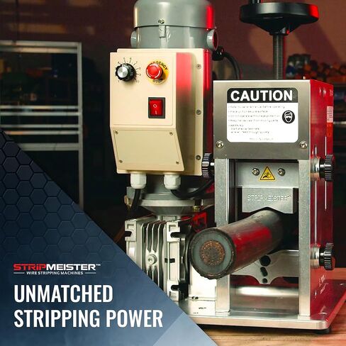 StripMeister E2000x Industrial Wire Stripping Machine – Wire Size Up to Ø3-1/8", Jam-Free, Automatic Wire Stripper with 1HP DC Motor, Speed Control in Kuwait