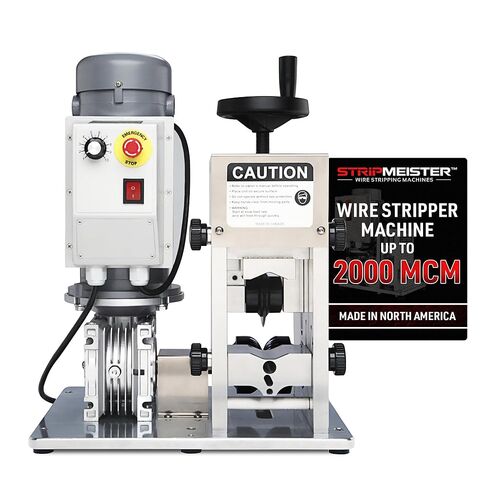 StripMeister E2000x Industrial Wire Stripping Machine – Wire Size Up to Ø3-1/8", Jam-Free, Automatic Wire Stripper with 1HP DC Motor, Speed Control in Kuwait