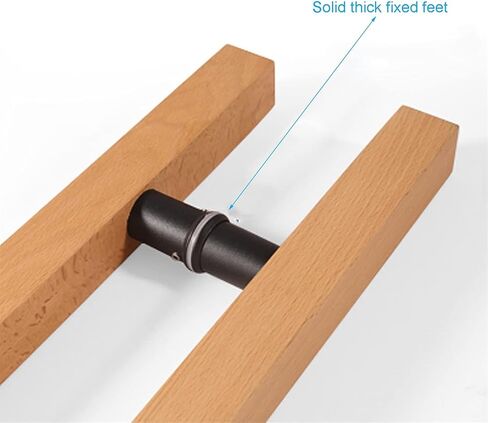 Solid Wood Push Pull Door Handle, Heavy-Duty Commercial Grade Entry Door Handle, for Home/Shop/Garage/Office, 5 Sizes(400 * 250mm) in Saudi Arabia
