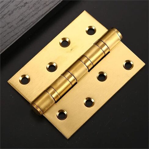 4 Inch Stainless Steel Mute Door Bearings Hinges 3mm Thick Heavy 1Pcs(Copper) in Saudi Arabia